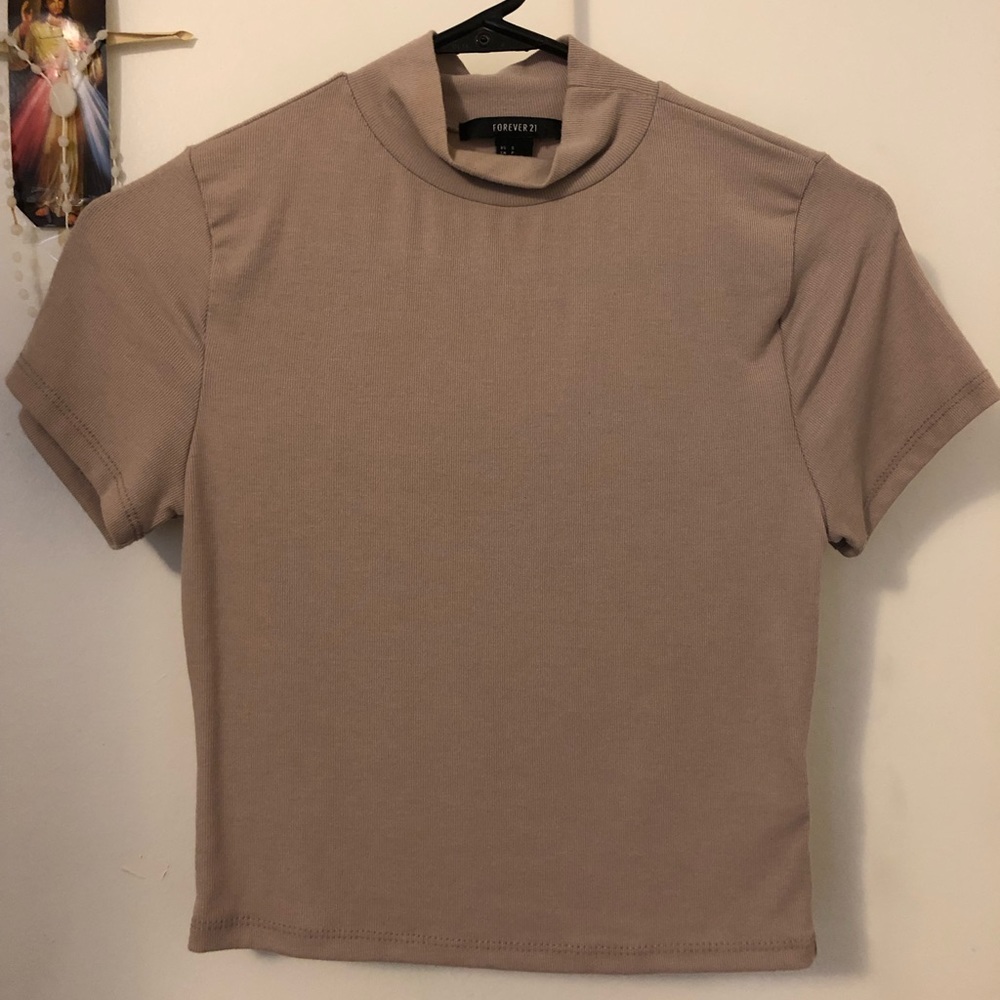 Forever 21 Cropped Turtleneck Top